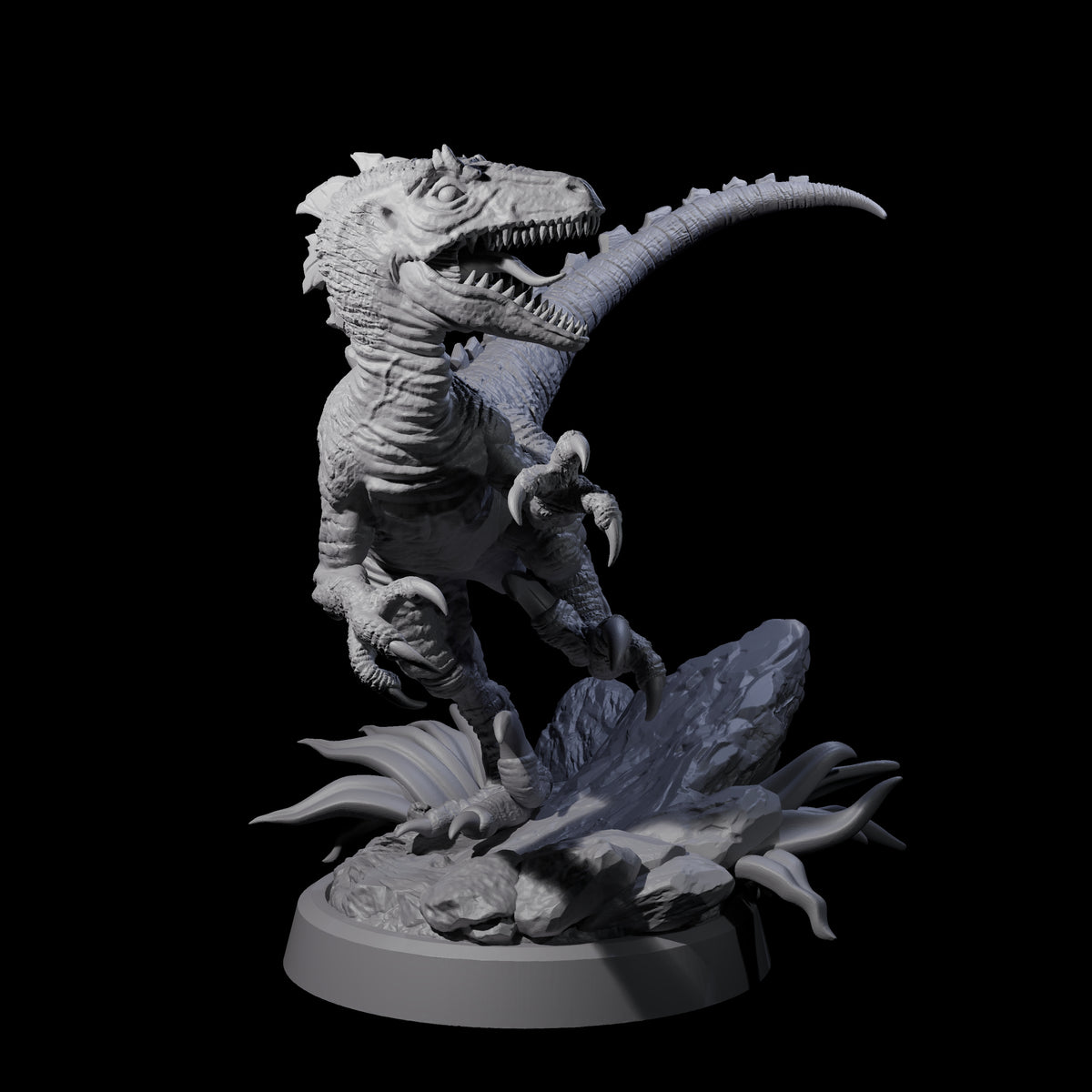 Clever Girl Velociraptor Miniature for Dungeons and Dragons, Pathfinder or other TTRPGs