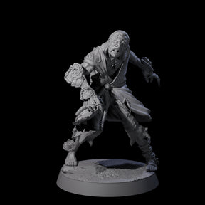 Clicking Fungal Zombie D Miniature for Dungeons and Dragons, Pathfinder or other TTRPGs