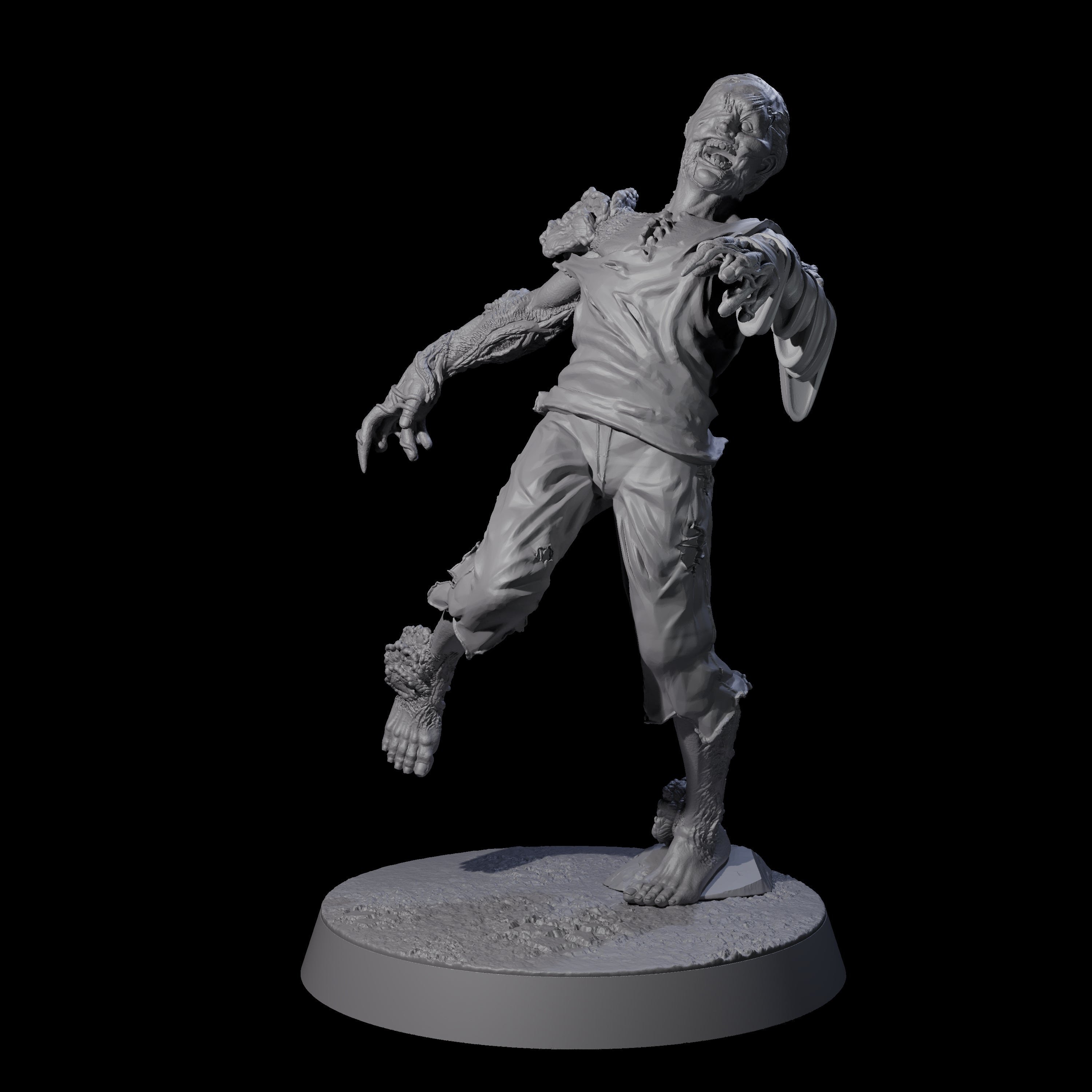 Clicking Fungal Zombie E Miniature for Dungeons and Dragons, Pathfinder or other TTRPGs
