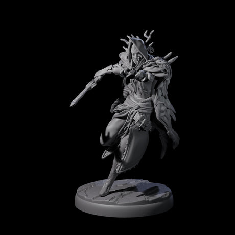 Cloaked Dark Elf Assassin A Miniature for Dungeons and Dragons, Pathfinder or other TTRPGs