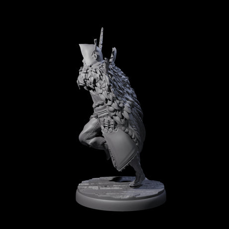 Cloaked Dark Elf Assassin B Miniature for Dungeons and Dragons, Pathfinder or other TTRPGs