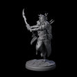 Cloaked Dark Elf Assassin B Miniature for Dungeons and Dragons, Pathfinder or other TTRPGs