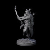 Cloaked Dark Elf Assassin B Miniature for Dungeons and Dragons, Pathfinder or other TTRPGs