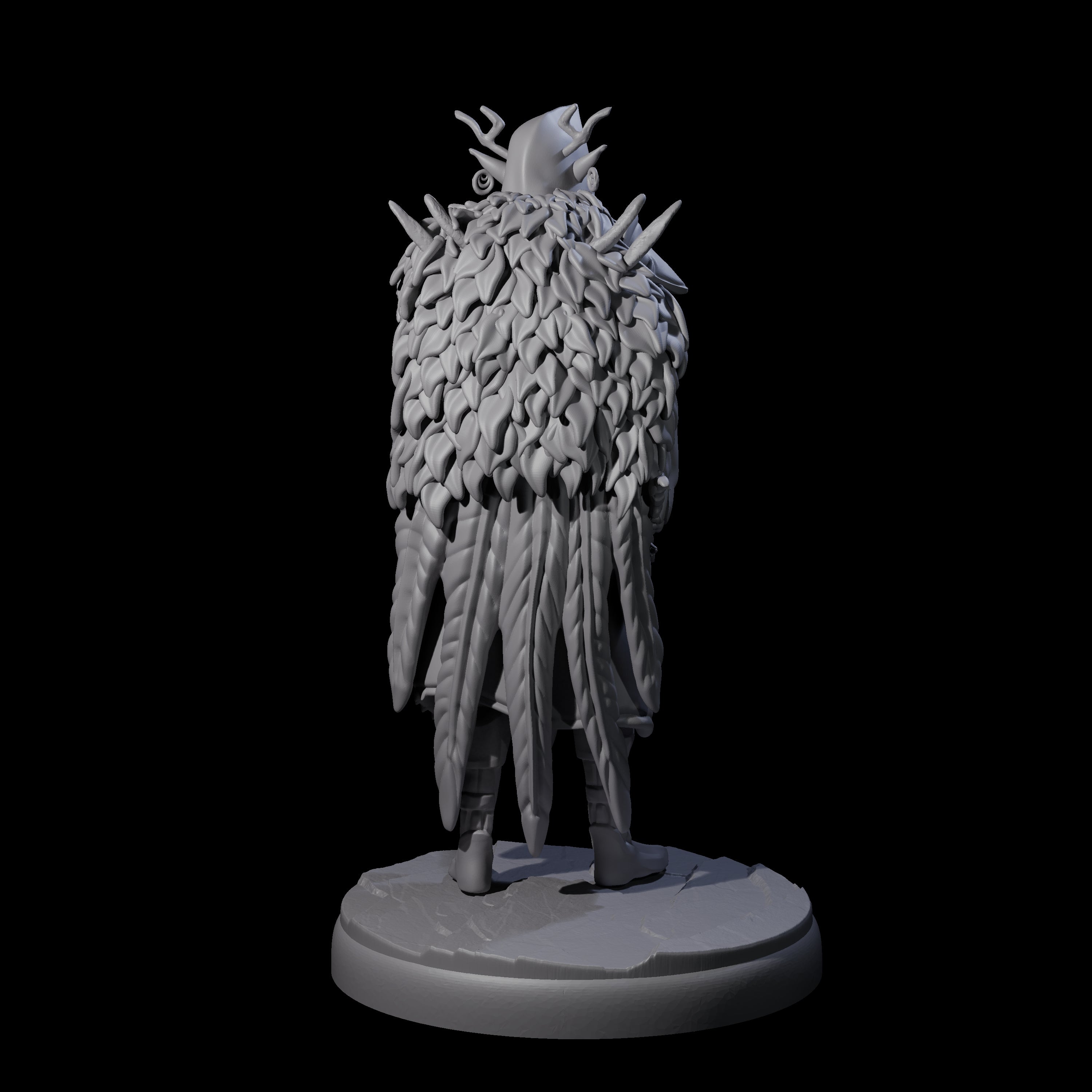 Cloaked Dark Elf Assassin C Miniature for Dungeons and Dragons, Pathfinder or other TTRPGs