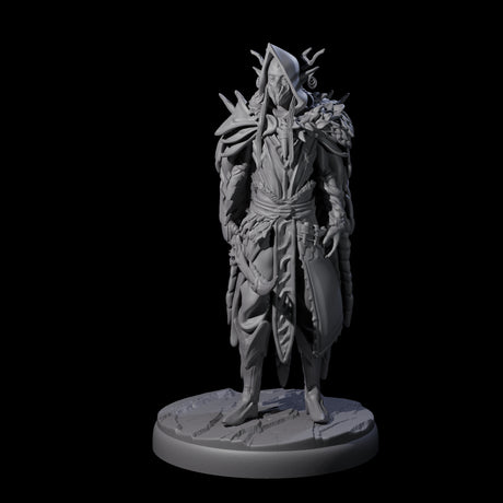 Cloaked Dark Elf Assassin C Miniature for Dungeons and Dragons, Pathfinder or other TTRPGs