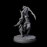 Cloaked Dark Elf Assassin D Miniature for Dungeons and Dragons, Pathfinder or other TTRPGs