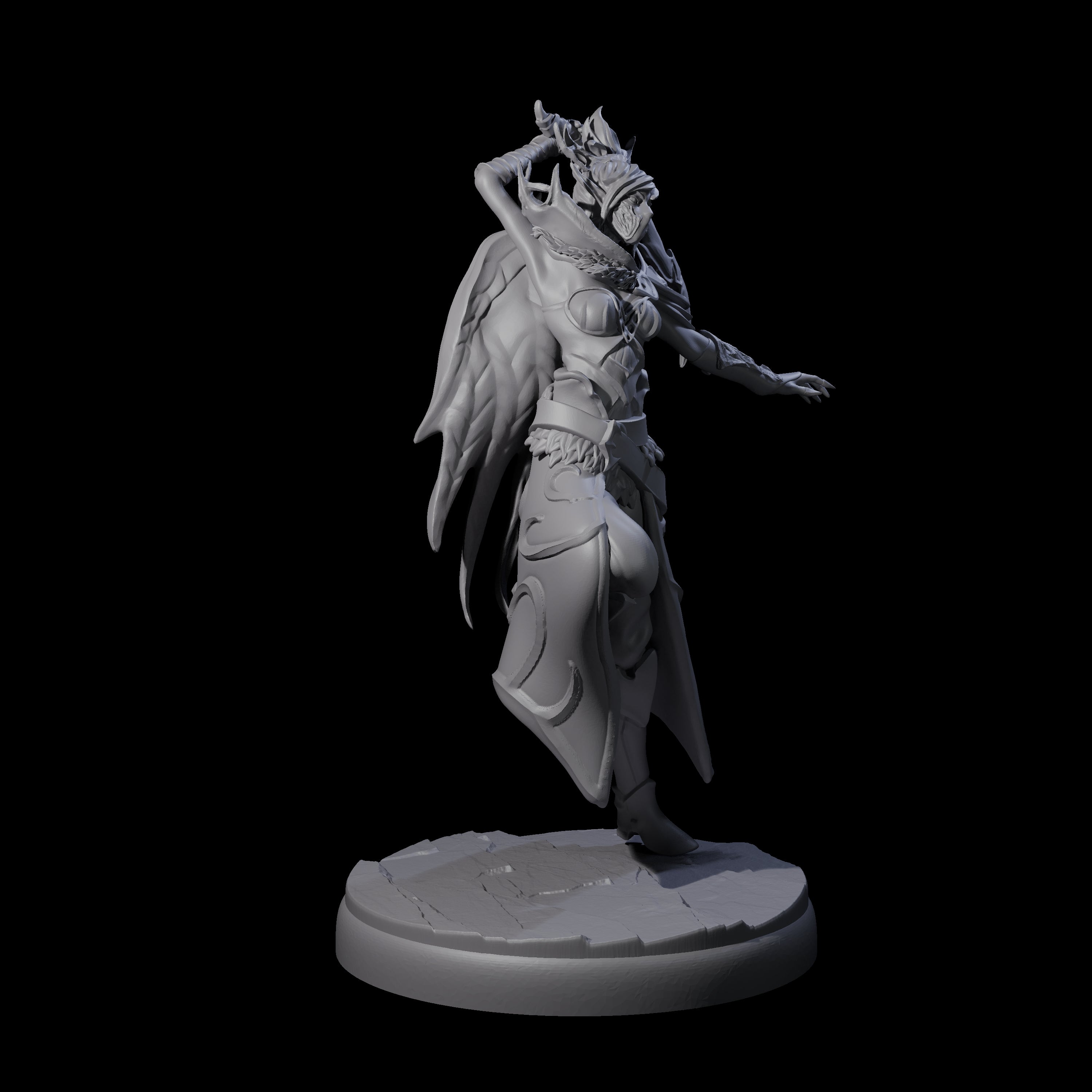 Cloaked Dark Elf Assassin E Miniature for Dungeons and Dragons, Pathfinder or other TTRPGs
