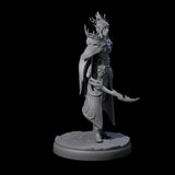 Cloaked Dark Elf Assassin F Miniature for Dungeons and Dragons, Pathfinder or other TTRPGs