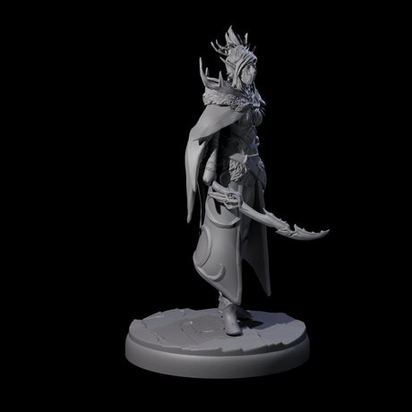 Cloaked Dark Elf Assassin F Miniature for Dungeons and Dragons, Pathfinder or other TTRPGs