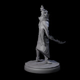 Cloaked Dark Elf Assassin F Miniature for Dungeons and Dragons, Pathfinder or other TTRPGs