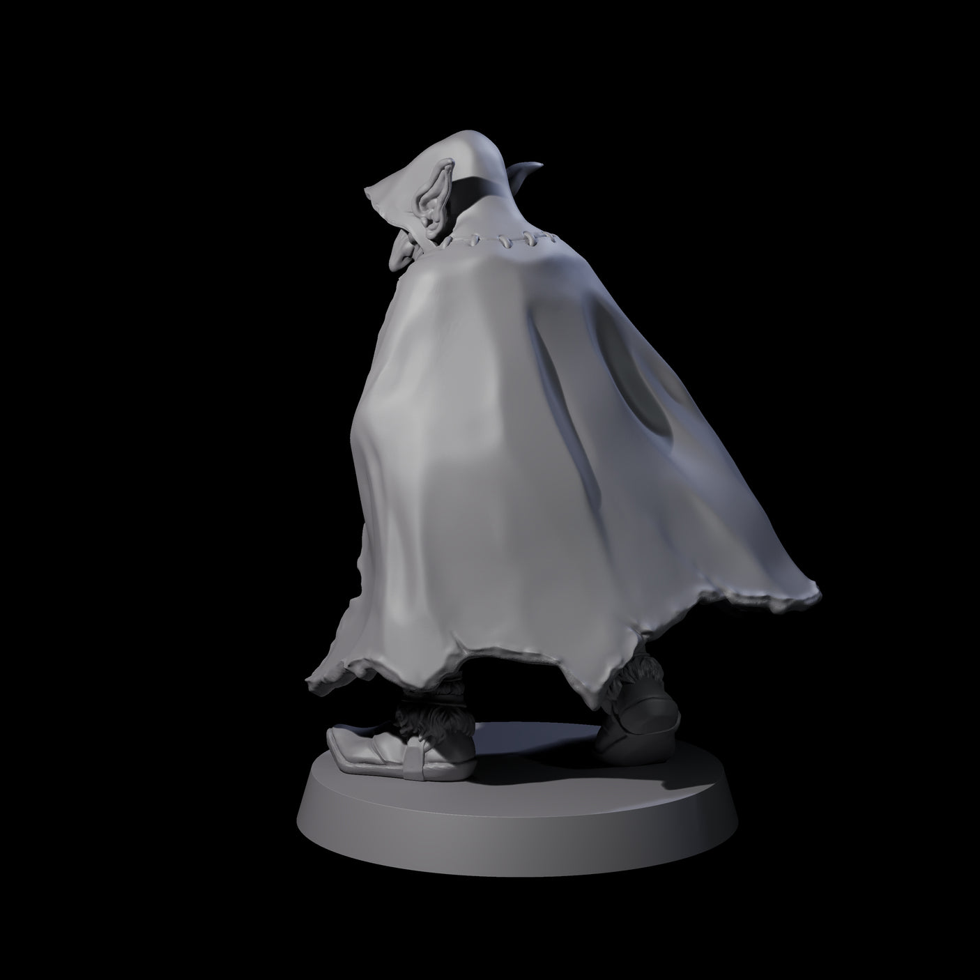 Cloaked Goblin Assassin A Miniature for Dungeons and Dragons, Pathfinder or other TTRPGs