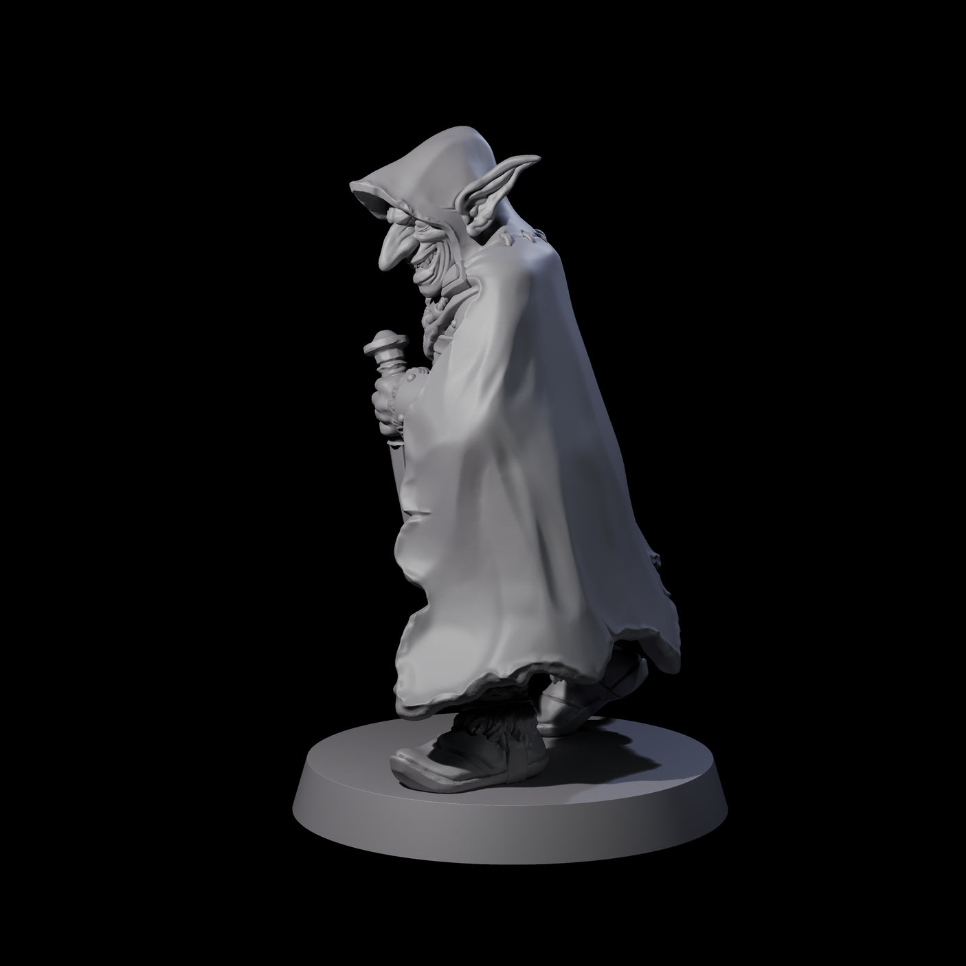 Cloaked Goblin Assassin A Miniature for Dungeons and Dragons, Pathfinder or other TTRPGs