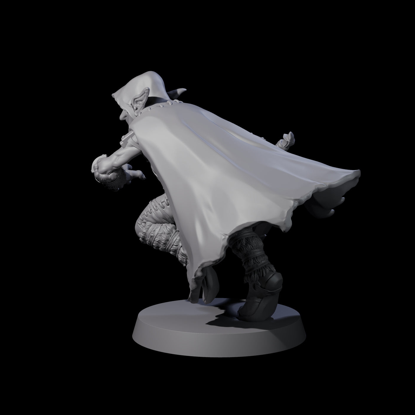 Cloaked Goblin Assassin B Miniature for Dungeons and Dragons, Pathfinder or other TTRPGs