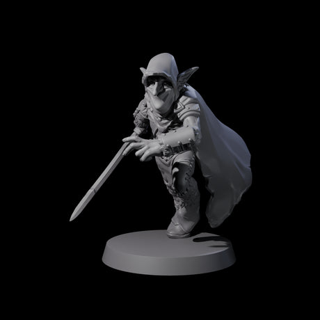 Cloaked Goblin Assassin B Miniature for Dungeons and Dragons, Pathfinder or other TTRPGs