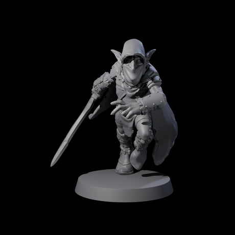 Cloaked Goblin Assassin B Miniature for Dungeons and Dragons, Pathfinder or other TTRPGs