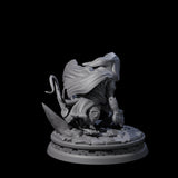 Cloaked Ratfolk Rogue Miniature for Dungeons and Dragons, Pathfinder or other TTRPGs