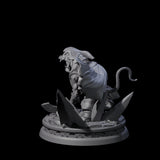 Cloaked Ratfolk Rogue Miniature for Dungeons and Dragons, Pathfinder or other TTRPGs