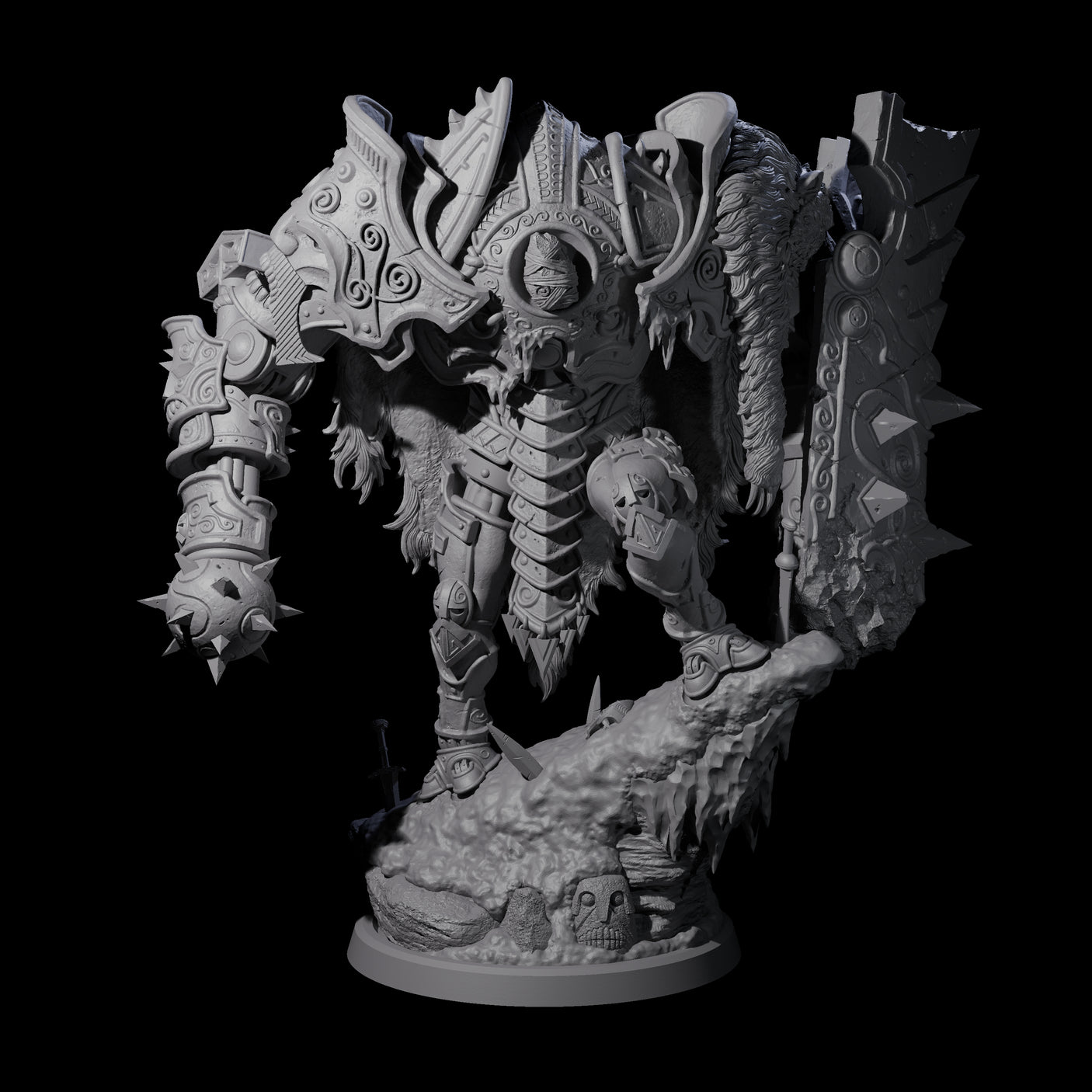 Cobbled Together Iron Golem Miniature for Dungeons and Dragons, Pathfinder or other TTRPGs