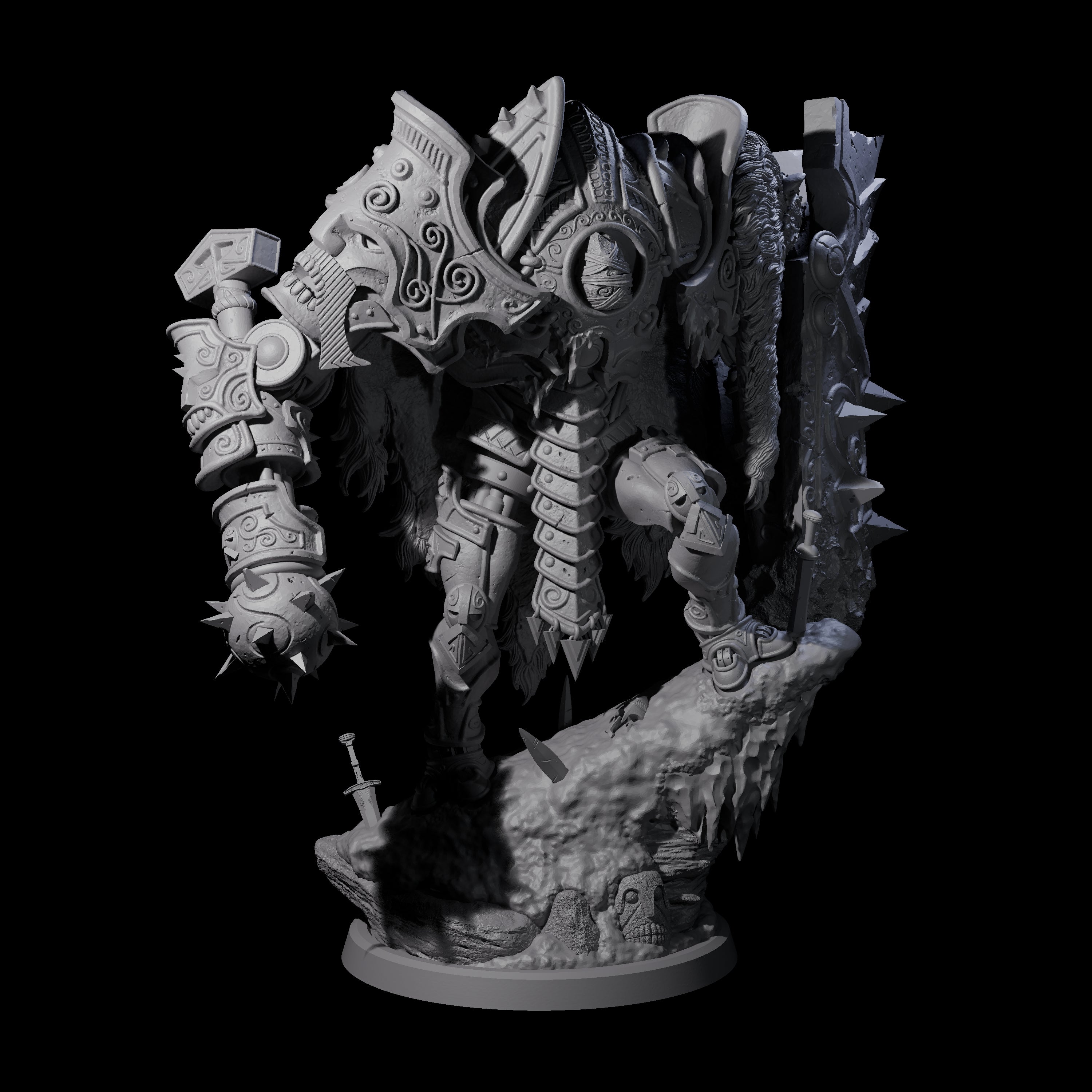 Cobbled Together Iron Golem Miniature for Dungeons and Dragons, Pathfinder or other TTRPGs