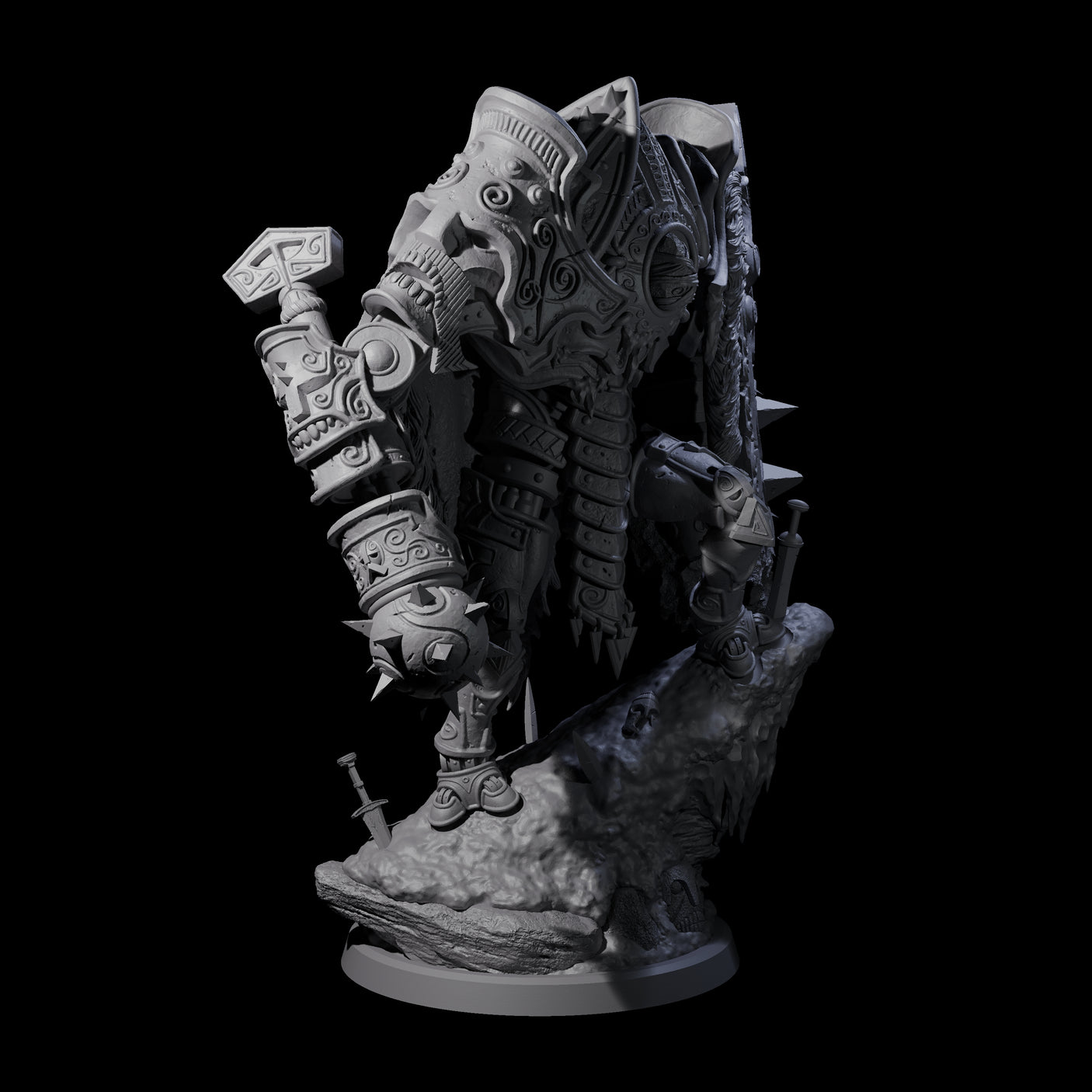 Cobbled Together Iron Golem Miniature for Dungeons and Dragons, Pathfinder or other TTRPGs