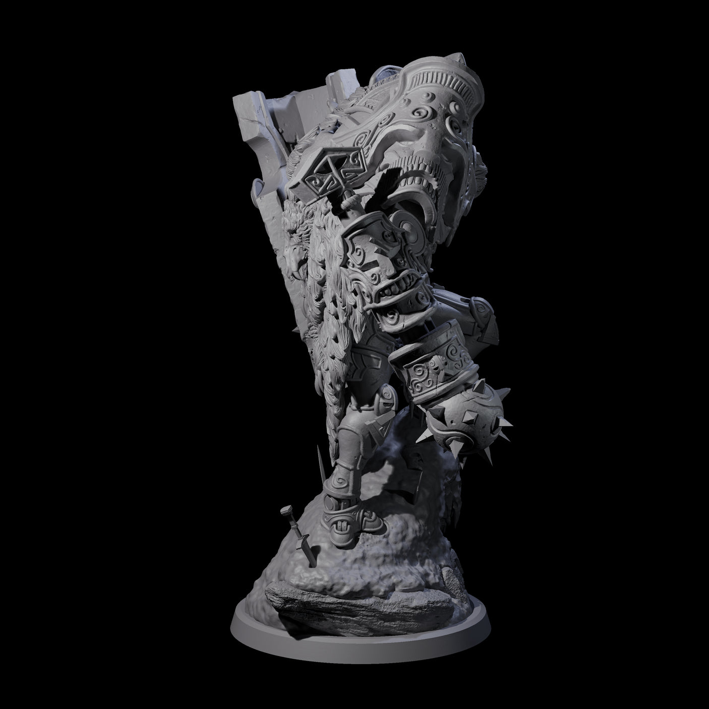 Cobbled Together Iron Golem Miniature for Dungeons and Dragons, Pathfinder or other TTRPGs