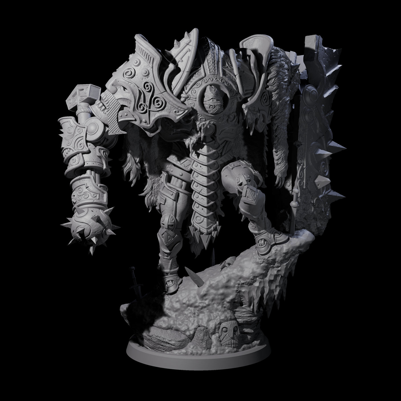 Cobbled Together Iron Golem Miniature for Dungeons and Dragons, Pathfinder or other TTRPGs