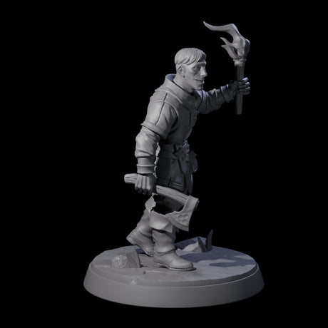 Cobbled Together Militia A Miniature for Dungeons and Dragons, Pathfinder or other TTRPGs
