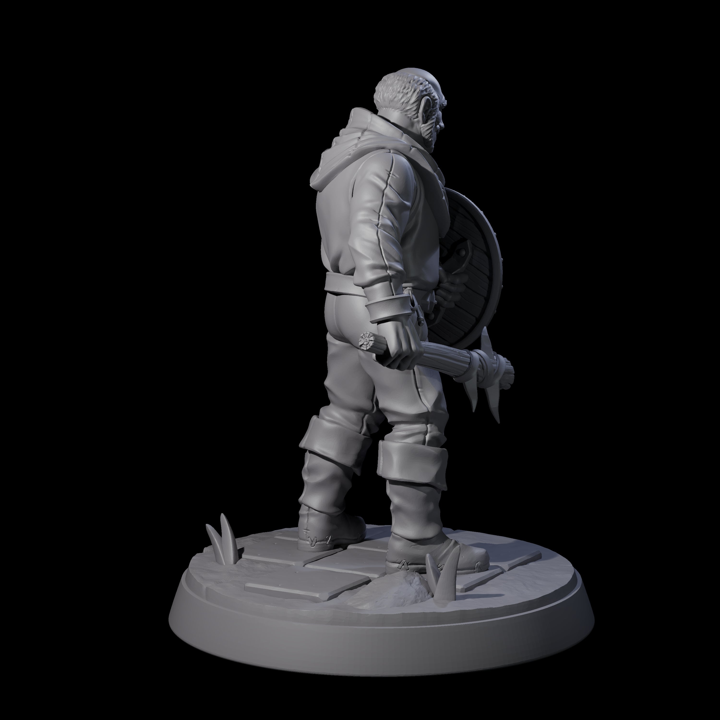 Cobbled Together Militia C Miniature for Dungeons and Dragons, Pathfinder or other TTRPGs