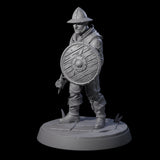 Cobbled Together Militia C Miniature for Dungeons and Dragons, Pathfinder or other TTRPGs