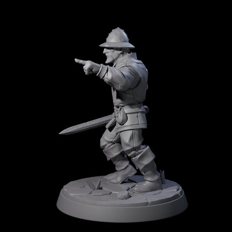 Cobbled Together Militia D Miniature for Dungeons and Dragons, Pathfinder or other TTRPGs