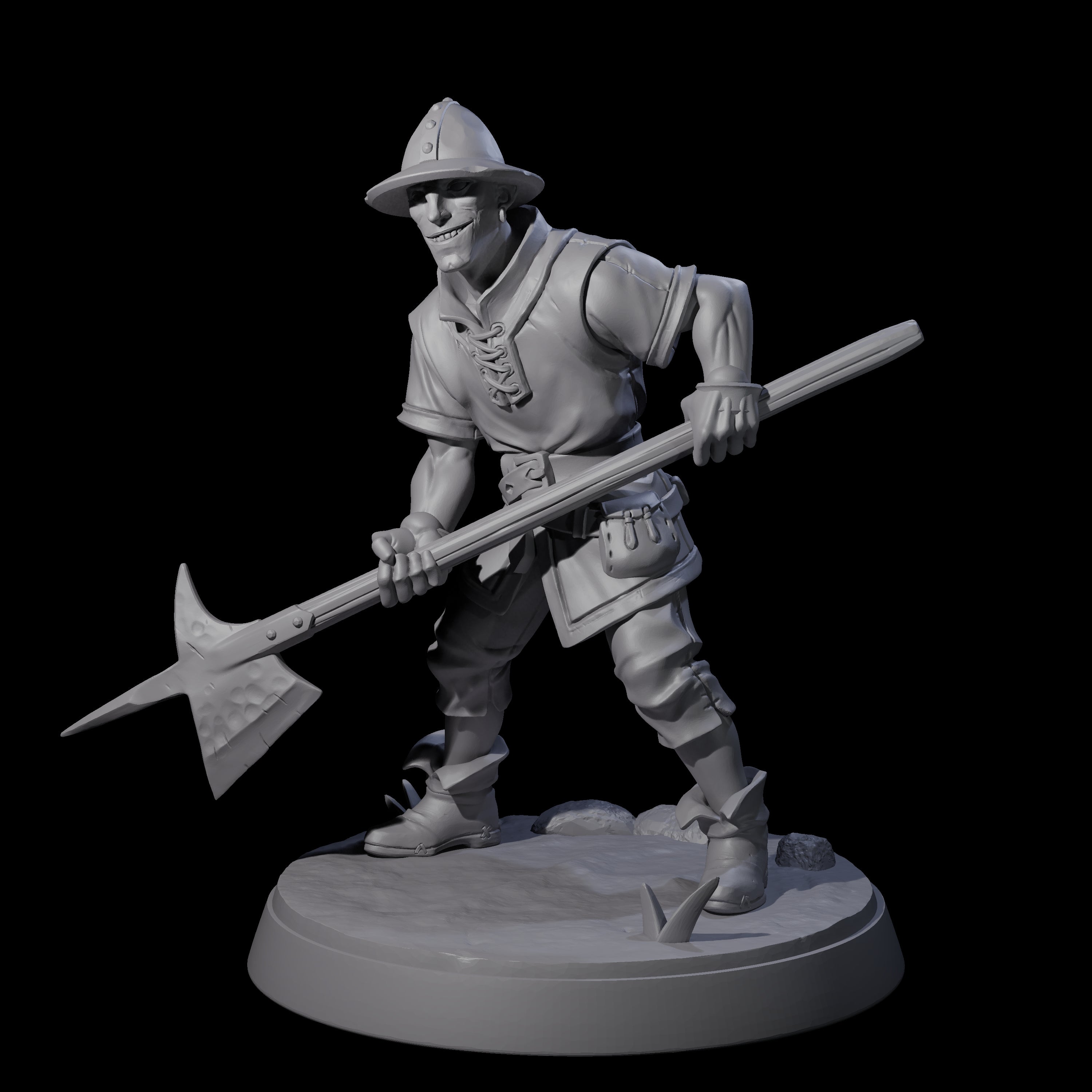 Cobbled Together Militia E Miniature for Dungeons and Dragons, Pathfinder or other TTRPGs