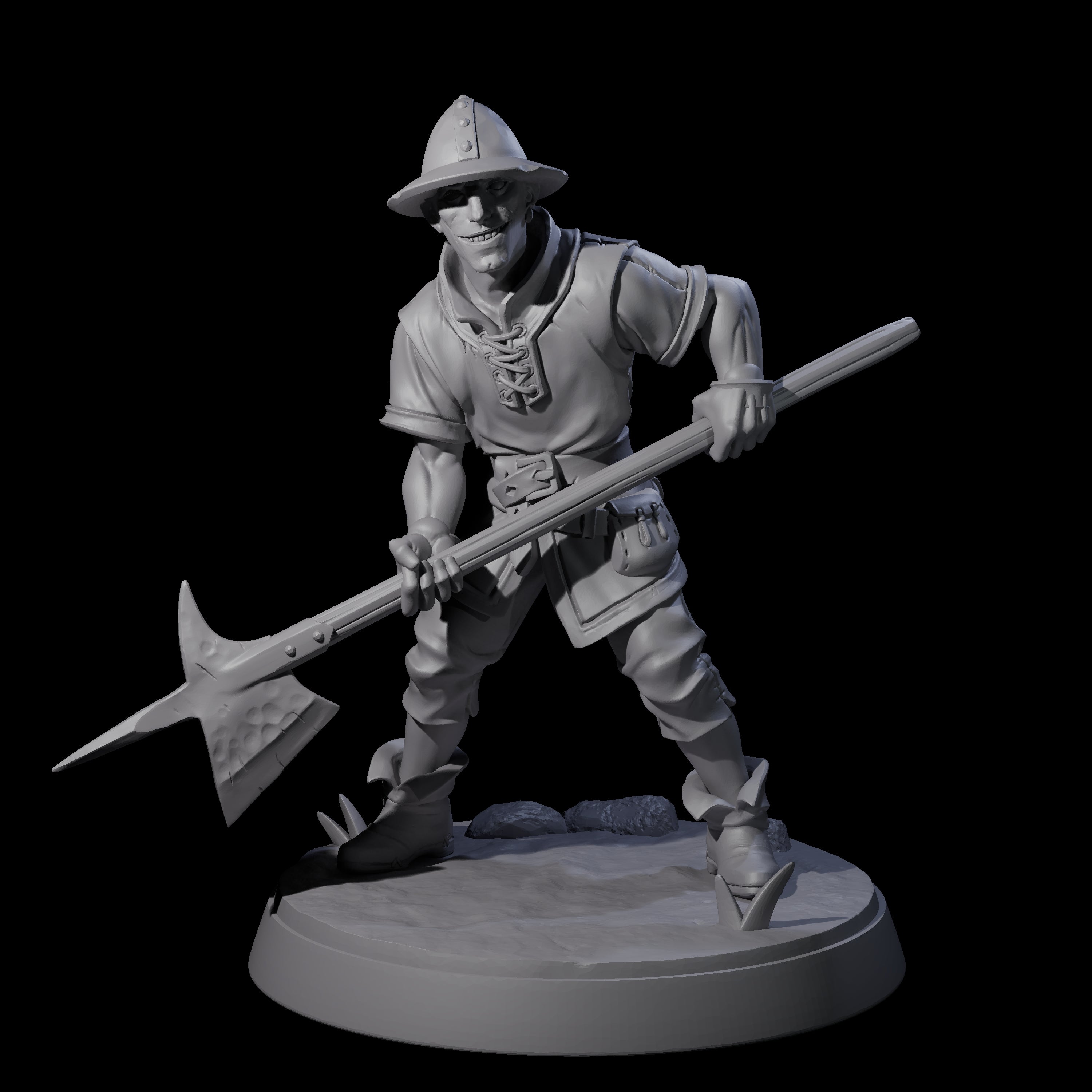 Cobbled Together Militia E Miniature for Dungeons and Dragons, Pathfinder or other TTRPGs