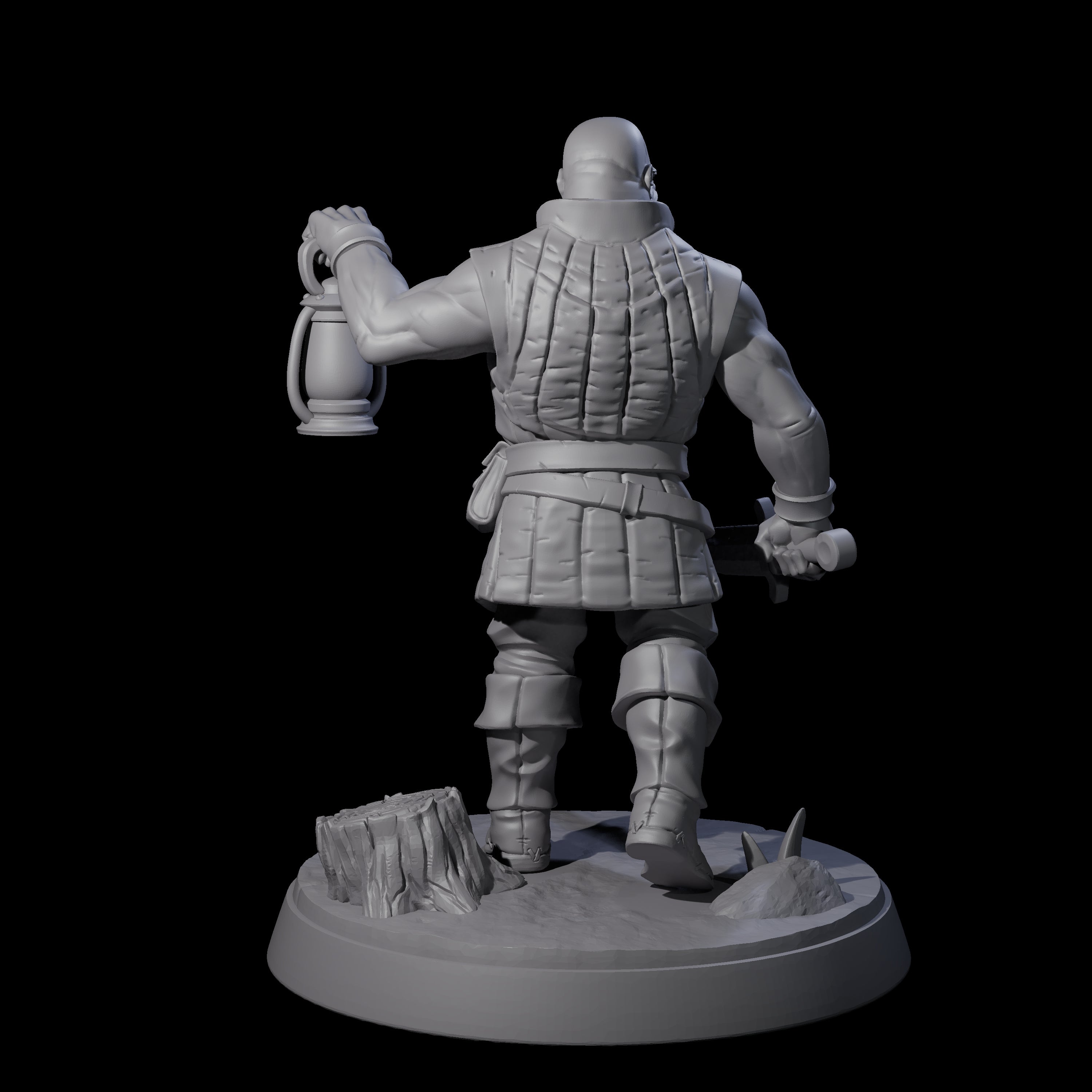 Cobbled Together Militia F Miniature for Dungeons and Dragons, Pathfinder or other TTRPGs
