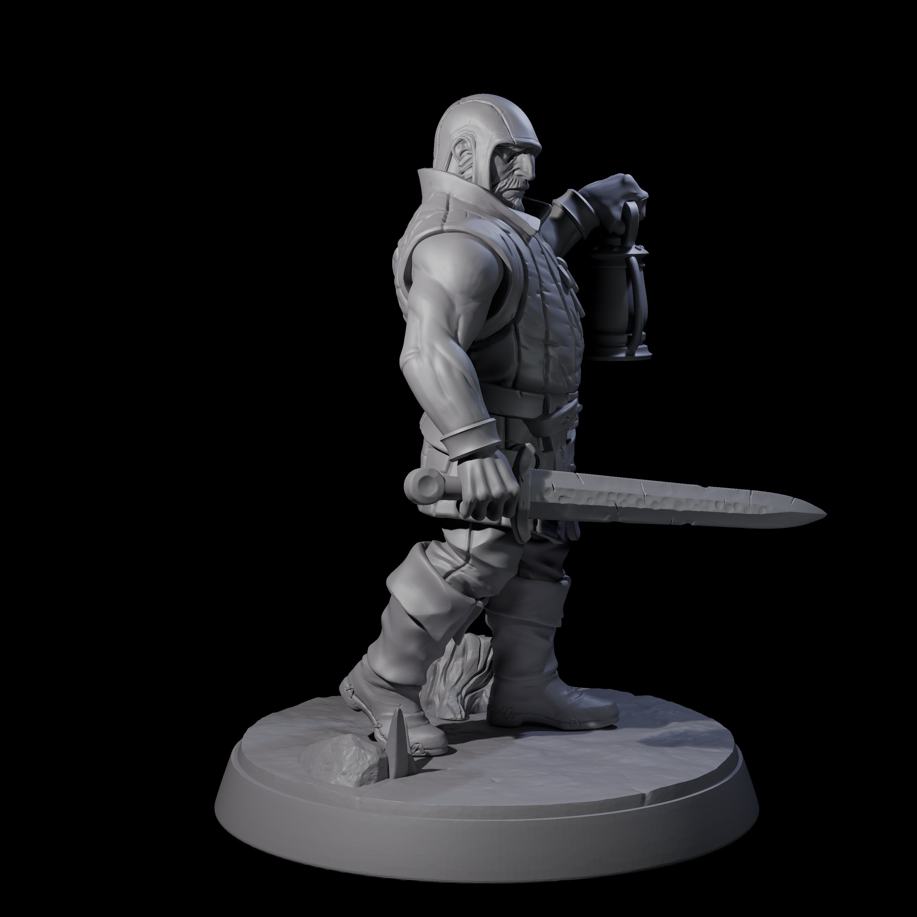 Cobbled Together Militia F Miniature for Dungeons and Dragons, Pathfinder or other TTRPGs