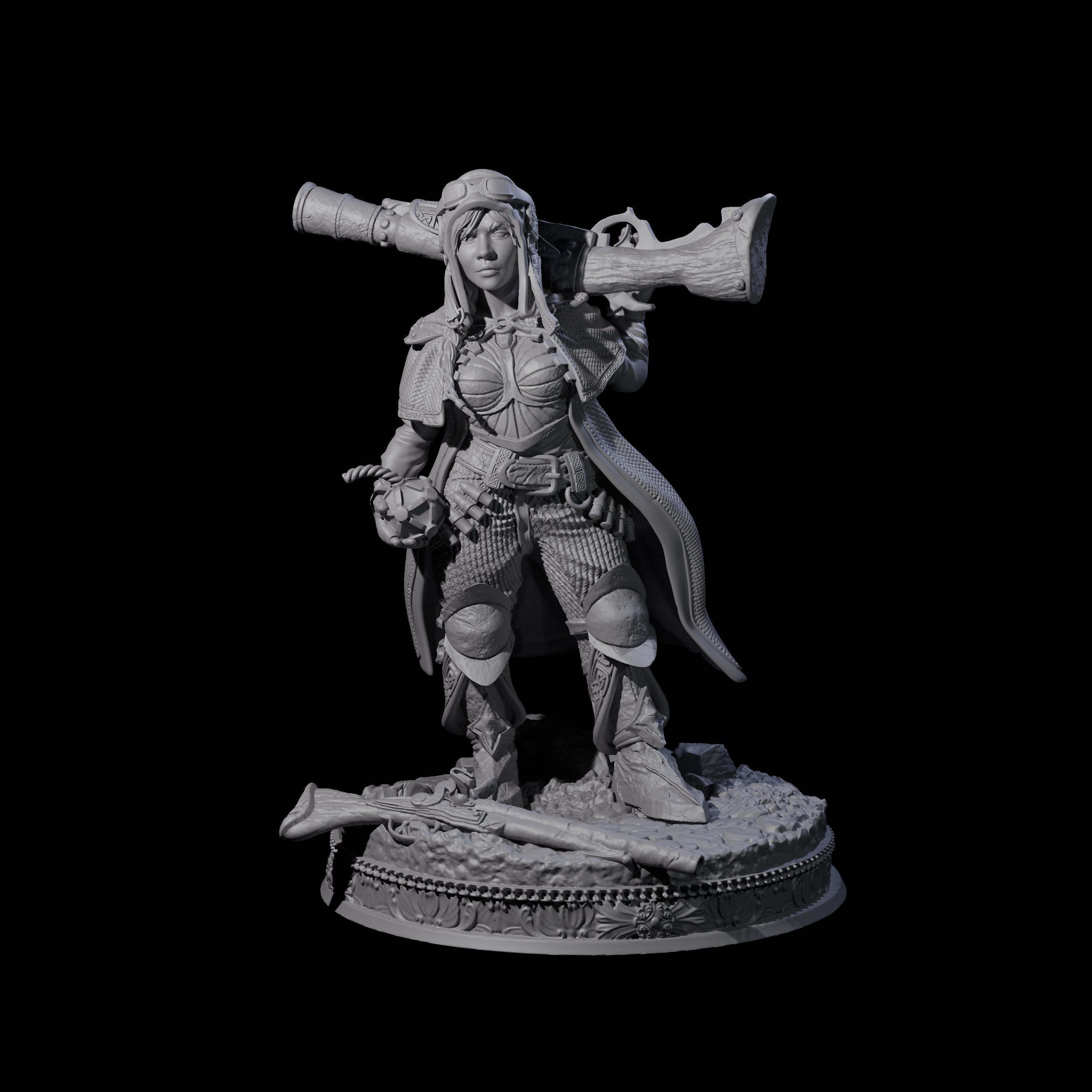 Cocky Gunslinger Alchemist Miniature for Dungeons and Dragons, Pathfinder or other TTRPGs