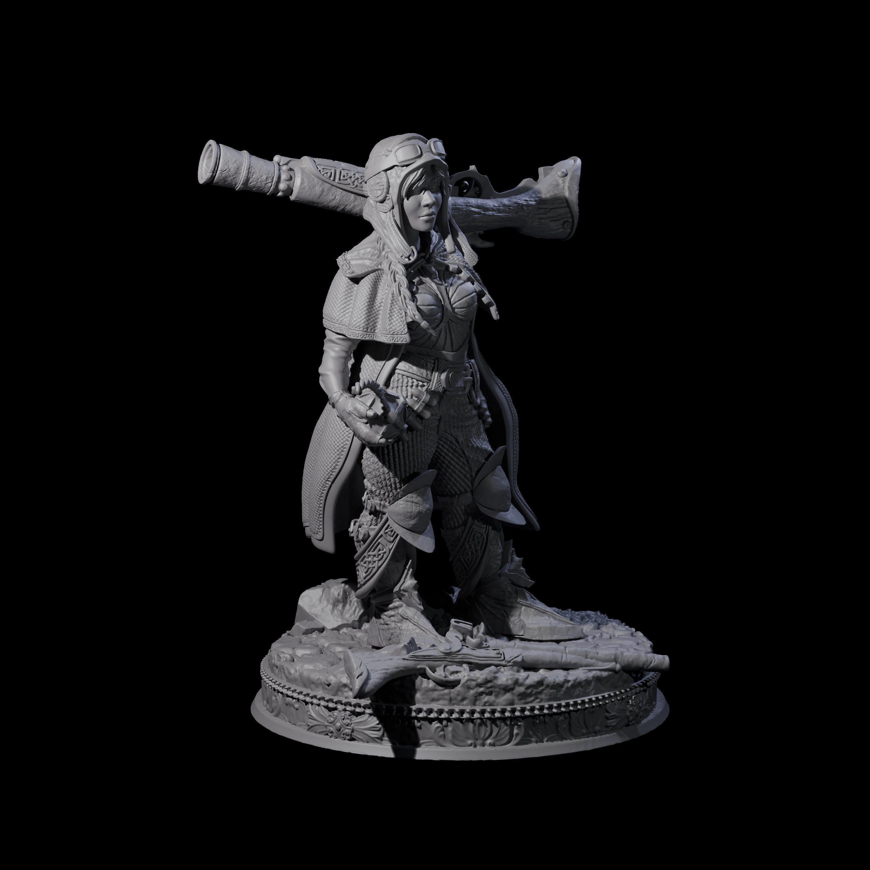 Cocky Gunslinger Alchemist Miniature for Dungeons and Dragons, Pathfinder or other TTRPGs