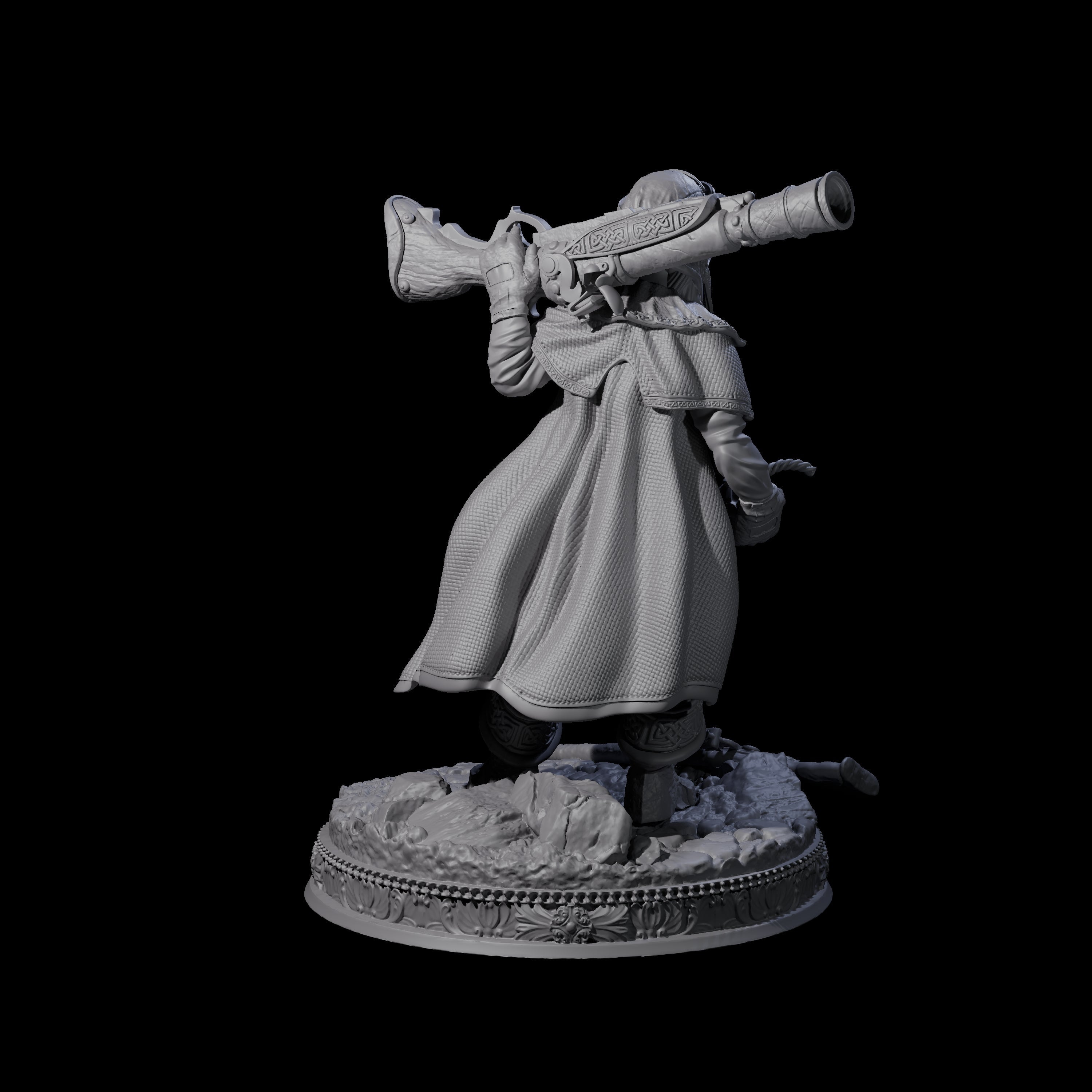 Cocky Gunslinger Alchemist Miniature for Dungeons and Dragons, Pathfinder or other TTRPGs