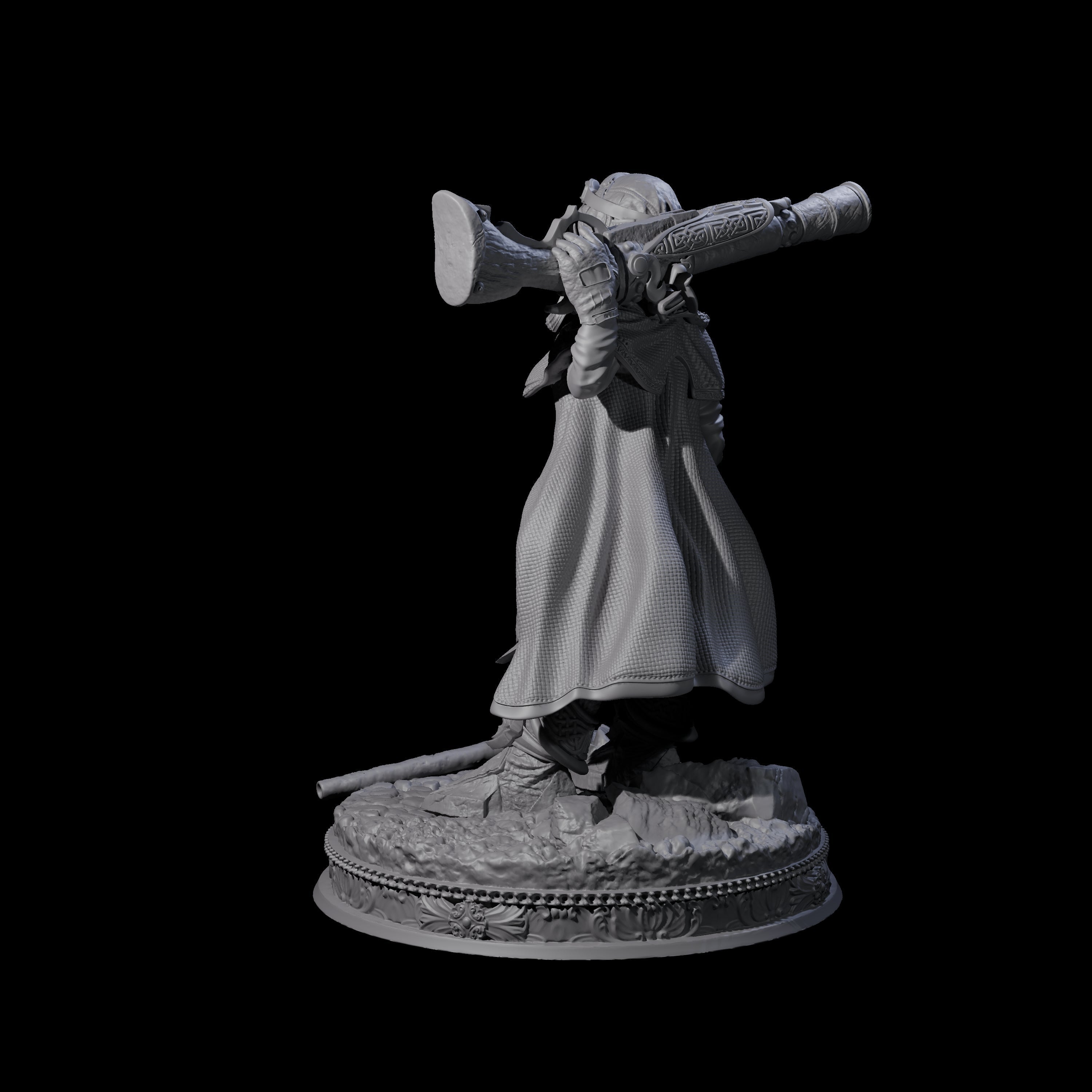 Cocky Gunslinger Alchemist Miniature for Dungeons and Dragons, Pathfinder or other TTRPGs