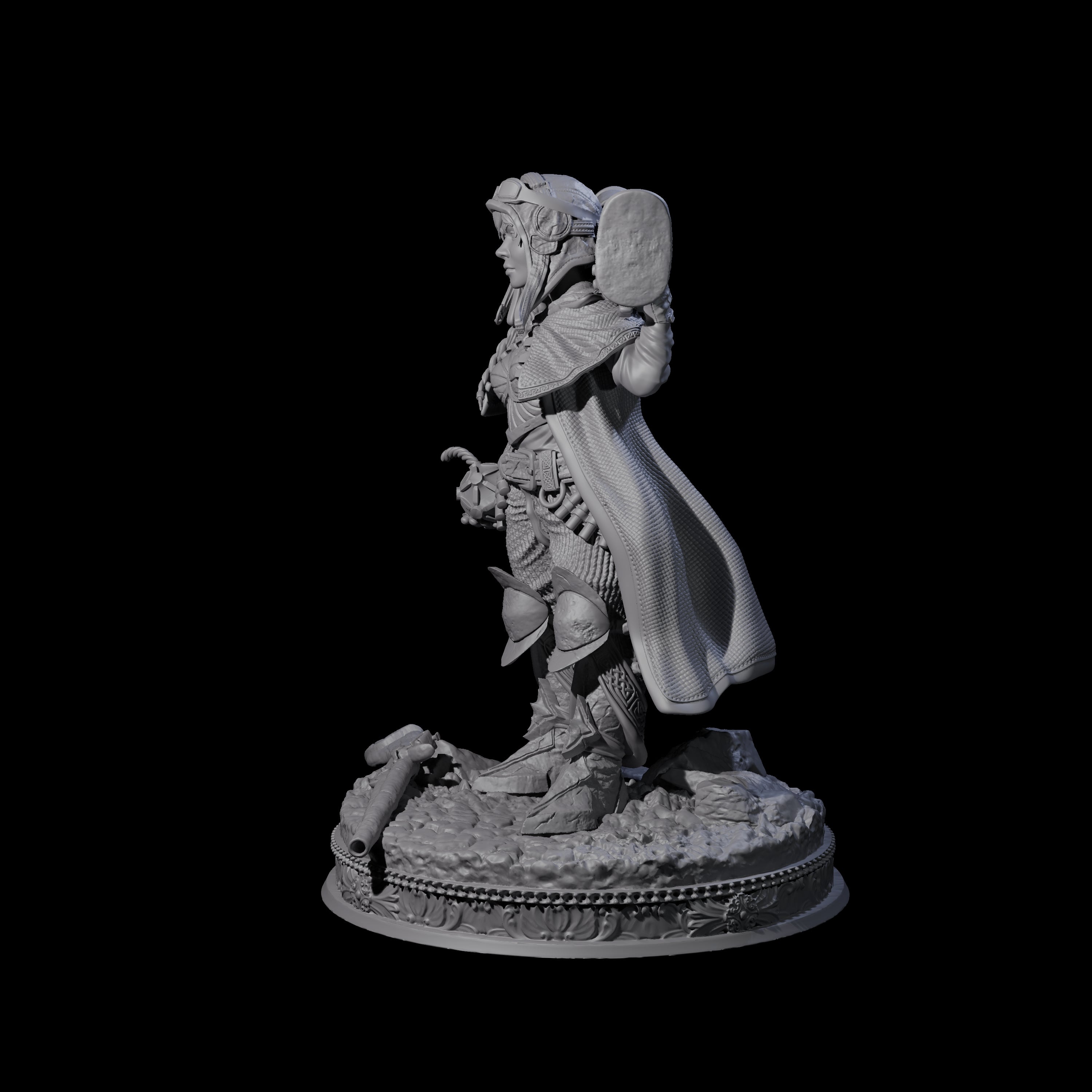 Cocky Gunslinger Alchemist Miniature for Dungeons and Dragons, Pathfinder or other TTRPGs