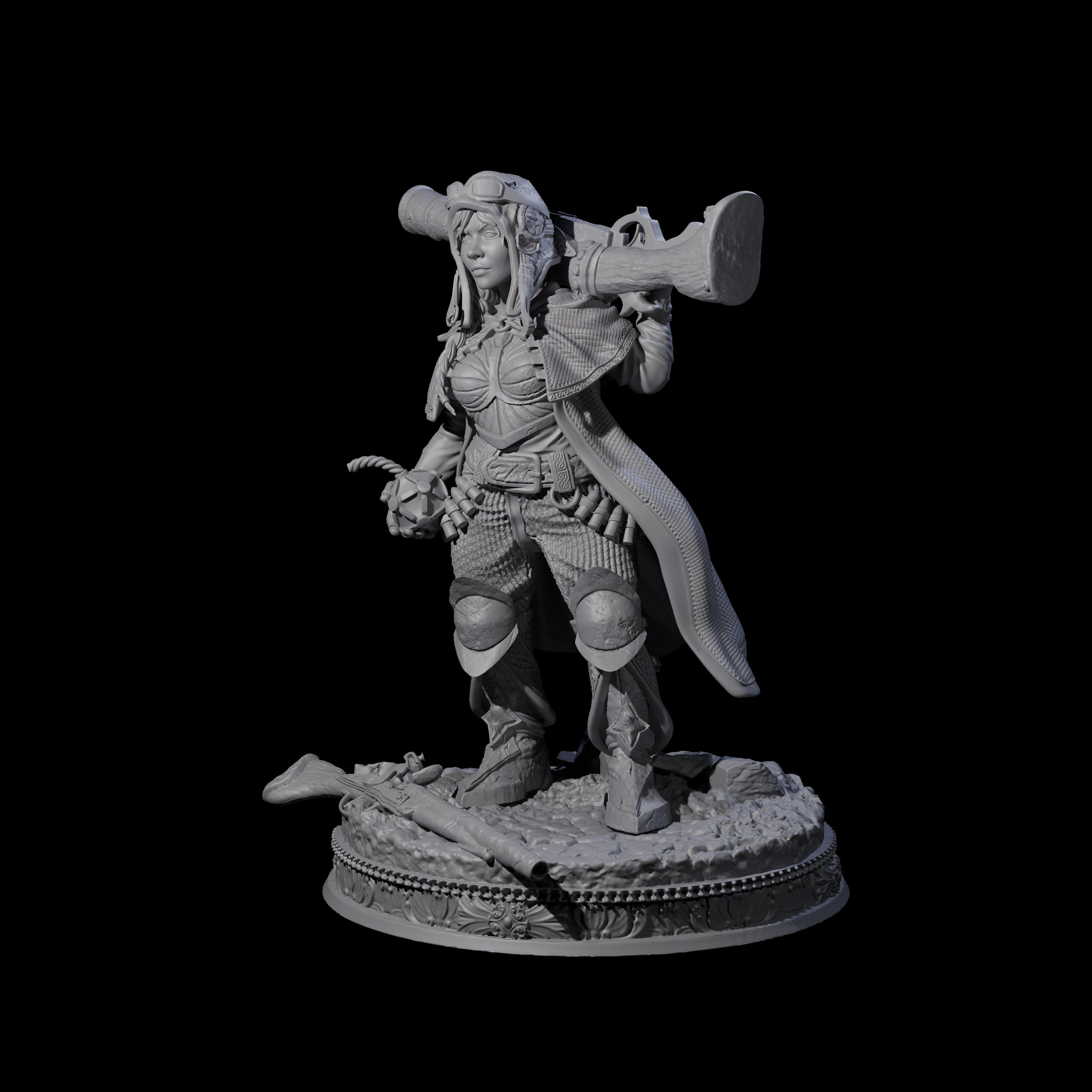 Cocky Gunslinger Alchemist Miniature for Dungeons and Dragons, Pathfinder or other TTRPGs