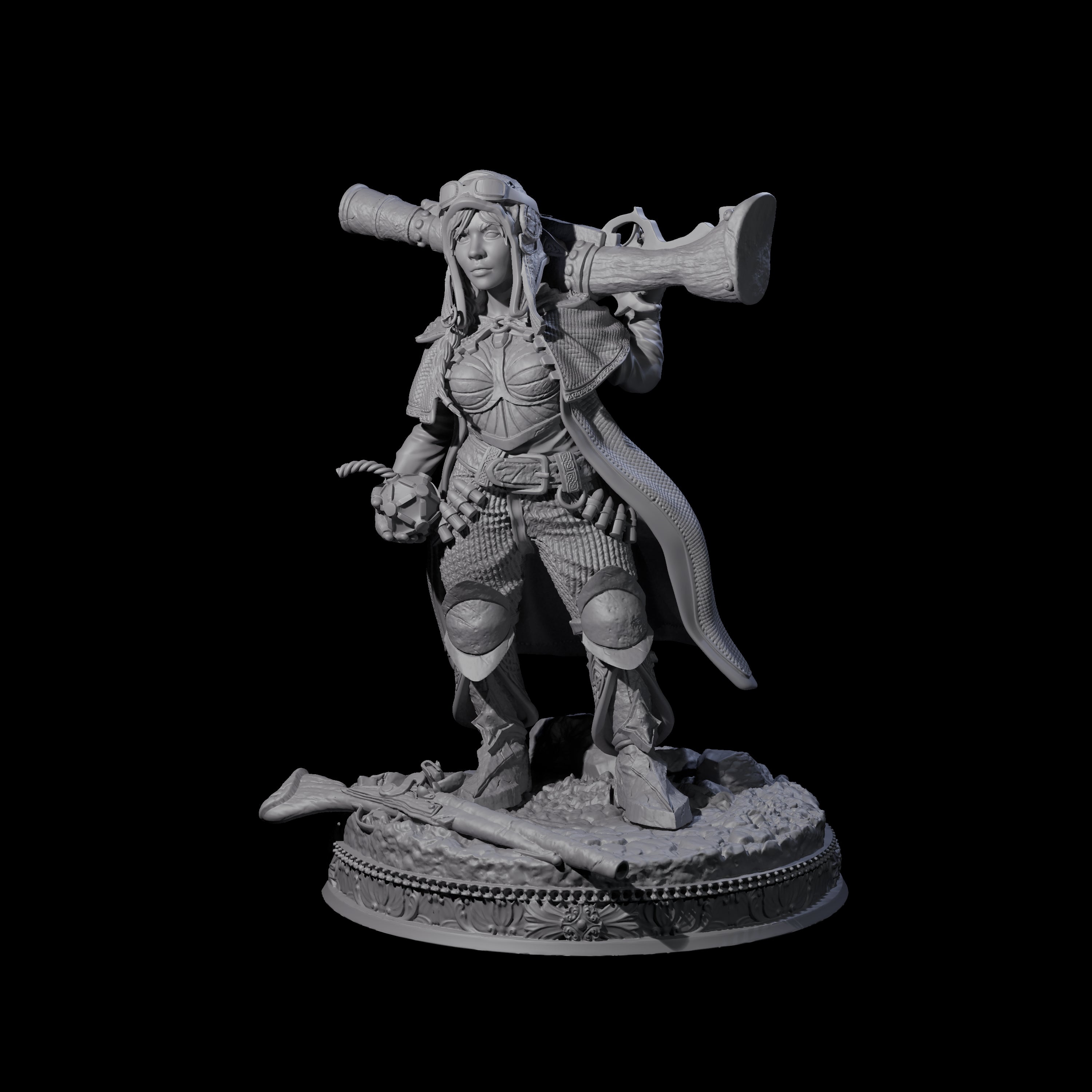 Cocky Gunslinger Alchemist Miniature for Dungeons and Dragons, Pathfinder or other TTRPGs