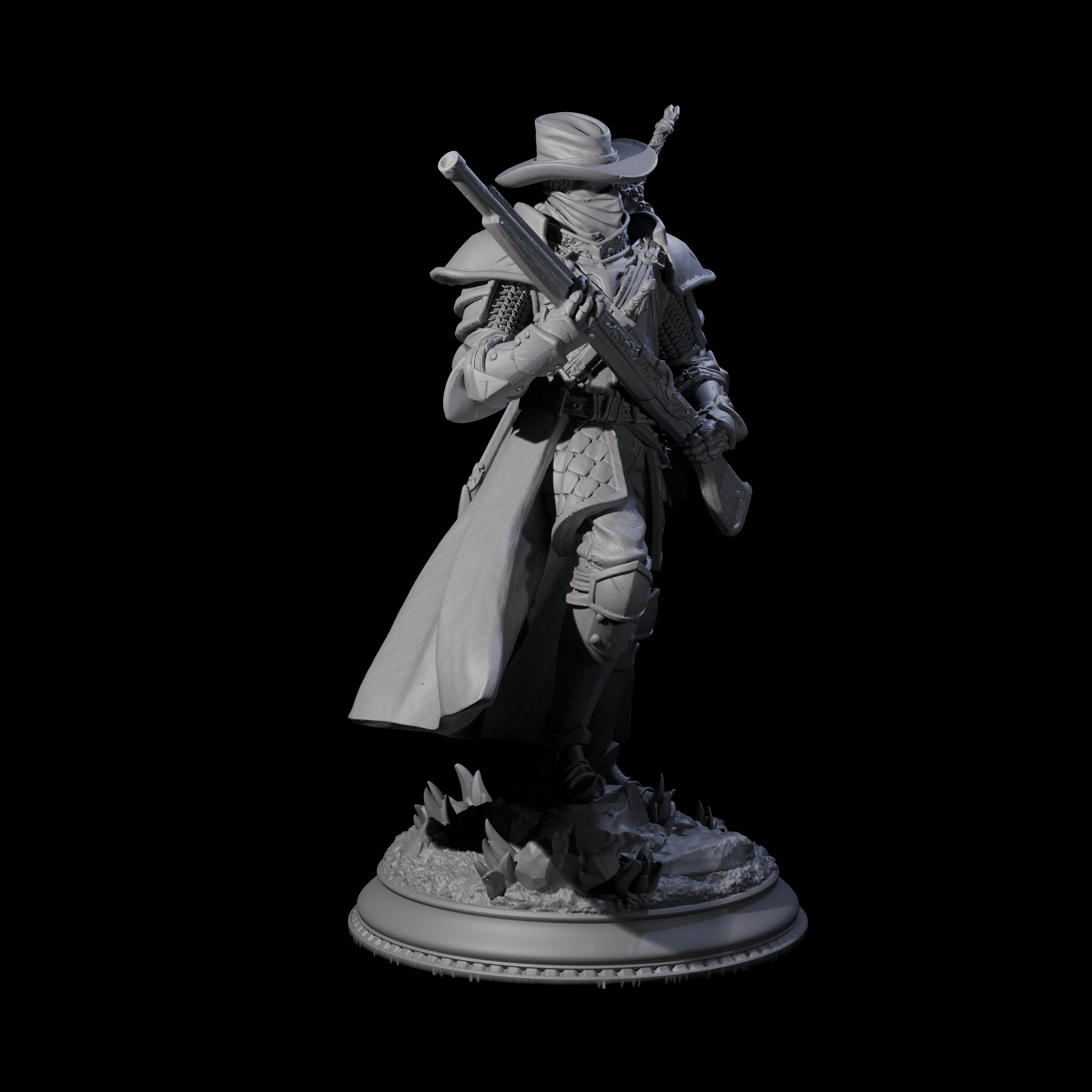 Cocky Hunter Miniature for Dungeons and Dragons, Pathfinder or other TTRPGs