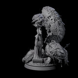 Coiled Ancient Linnorm Miniature for Dungeons and Dragons, Pathfinder or other TTRPGs