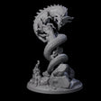 Coiled Behir Miniature for Dungeons and Dragons, Pathfinder or other TTRPGs