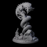 Coiled Behir Miniature for Dungeons and Dragons, Pathfinder or other TTRPGs