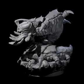 Coiled Creeping Carrion Crawler Miniature for Dungeons and Dragons, Pathfinder or other TTRPGs