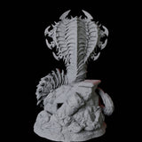 Coiled Giant Snake A Miniature for Dungeons and Dragons, Pathfinder or other TTRPGs