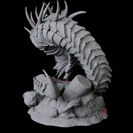 Coiled Giant Snake B Miniature for Dungeons and Dragons, Pathfinder or other TTRPGs