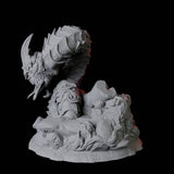 Coiled Giant Snake C Miniature for Dungeons and Dragons, Pathfinder or other TTRPGs