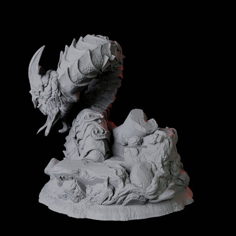 Coiled Giant Snake C Miniature for Dungeons and Dragons, Pathfinder or other TTRPGs
